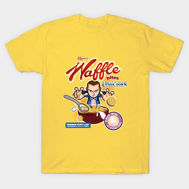 Eleven's Waffle Bites T-Shirt by sonicpandaart